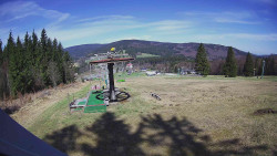 Horní část sjezdovky Skiareálu Ramzová