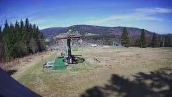 Horní část sjezdovky Skiareálu Ramzová