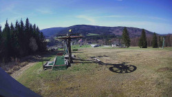 Horní část sjezdovky Skiareálu Ramzová