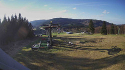 Horní část sjezdovky Skiareálu Ramzová