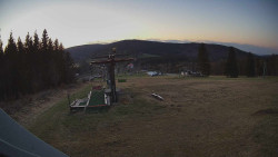 Horní část sjezdovky Skiareálu Ramzová