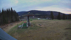 Horní část sjezdovky Skiareálu Ramzová