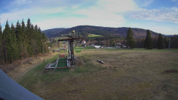 Horní část sjezdovky Skiareálu Ramzová