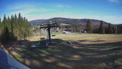 Horní část sjezdovky Skiareálu Ramzová