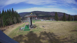 Horní část sjezdovky Skiareálu Ramzová