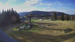 Horní část sjezdovky Skiareálu Ramzová