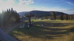 Horní část sjezdovky Skiareálu Ramzová