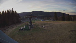 Horní část sjezdovky Skiareálu Ramzová