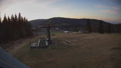 Horní část sjezdovky Skiareálu Ramzová