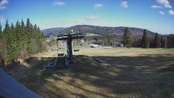 Horní část sjezdovky Skiareálu Ramzová