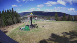 Horní část sjezdovky Skiareálu Ramzová