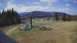 Horní část sjezdovky Skiareálu Ramzová