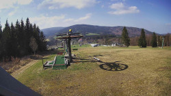 Horní část sjezdovky Skiareálu Ramzová