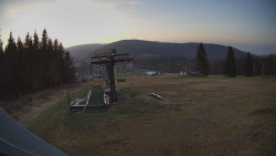 Horní část sjezdovky Skiareálu Ramzová