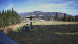 Horní část sjezdovky Skiareálu Ramzová