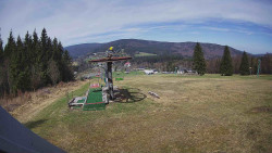 Horní část sjezdovky Skiareálu Ramzová