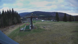 Horní část sjezdovky Skiareálu Ramzová