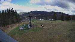 Horní část sjezdovky Skiareálu Ramzová