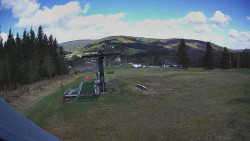 Horní část sjezdovky Skiareálu Ramzová