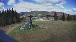 Horní část sjezdovky Skiareálu Ramzová