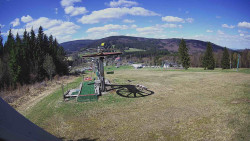 Horní část sjezdovky Skiareálu Ramzová