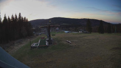 Horní část sjezdovky Skiareálu Ramzová