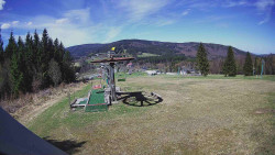 Horní část sjezdovky Skiareálu Ramzová