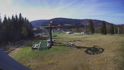 Horní část sjezdovky Skiareálu Ramzová