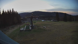 Horní část sjezdovky Skiareálu Ramzová