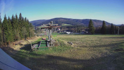 Horní část sjezdovky Skiareálu Ramzová