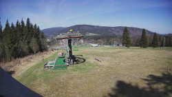 Horní část sjezdovky Skiareálu Ramzová