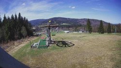 Horní část sjezdovky Skiareálu Ramzová