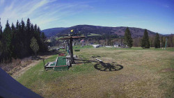 Horní část sjezdovky Skiareálu Ramzová