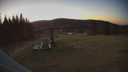 Horní část sjezdovky Skiareálu Ramzová