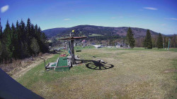 Horní část sjezdovky Skiareálu Ramzová