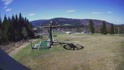 Horní část sjezdovky Skiareálu Ramzová