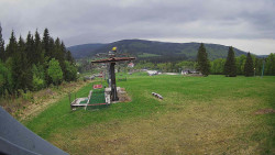 Horní část sjezdovky Skiareálu Ramzová