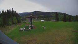 Horní část sjezdovky Skiareálu Ramzová