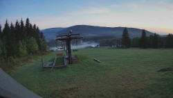 Horní část sjezdovky Skiareálu Ramzová
