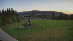 Horní část sjezdovky Skiareálu Ramzová