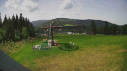 Horní část sjezdovky Skiareálu Ramzová
