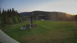 Horní část sjezdovky Skiareálu Ramzová