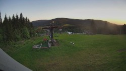 Horní část sjezdovky Skiareálu Ramzová