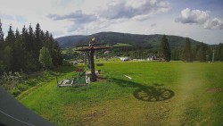 Horní část sjezdovky Skiareálu Ramzová