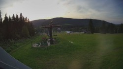 Horní část sjezdovky Skiareálu Ramzová