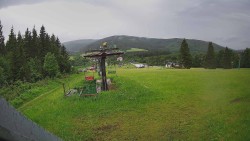 Horní část sjezdovky Skiareálu Ramzová