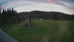 Horní část sjezdovky Skiareálu Ramzová