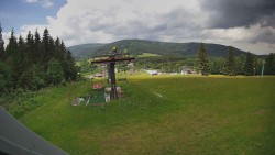 Oberer Teil der Skipiste im Skigebiet Ramzová