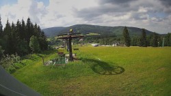 Horní část sjezdovky Skiareálu Ramzová