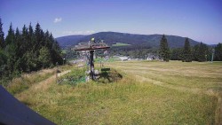 Horní část sjezdovky Skiareálu Ramzová